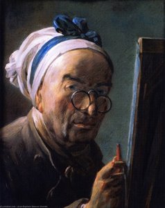 Self Portrait (also Known As Portrait Of Chardin At His Easel) — Jean-baptiste-siméon Chardin