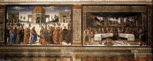 Scenes on the left wall
