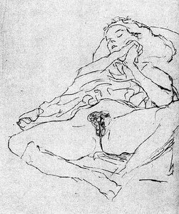 Nude(detail) — Gustav Klimt, Vienna Secession
