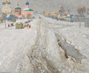 Russian Town Under The Snow — Konstantin Ivanovich Gorbatov