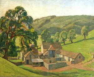 Farm At Uley, Gloucestershire — Hubert Lindsay Wellington