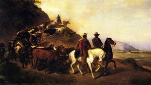 Mexican Cattle Drive In Southern California — William Hahn
