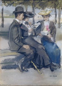 In The Bois De Boulogne Close To Parijs - — Isaac Lazarus Israels