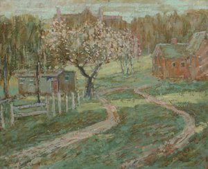Farm Building, Ridgefield, Connecticut — Ernest Lawson