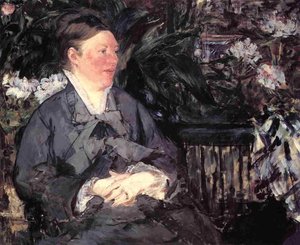 Madame Manet In The Conservatory — Édouard Manet