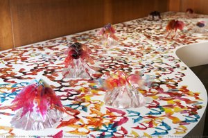 The Remaining Body Series─scientific Name: Hair Volcano (specimen) / The Remaining Body Series─scientific Name: Hair Volcano (environment Allegorical Figure) — Yang Jwing-ming, Contemporary Abstract
