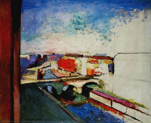 Pont Saint-michel Huile Sur Toile Collection Particulière — Henri Matisse
