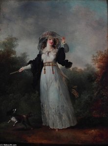 Jeune Femme Dans Un Paysage