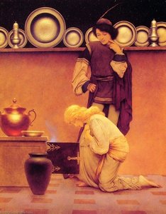 Lady Violetta And The Knave — Maxfield Parrish