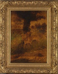A Stag And Two Does — Albert Pinkham Ryder