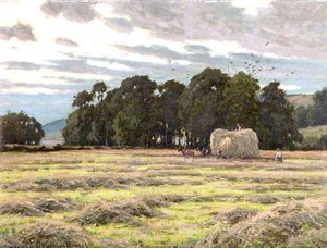 Haymaking, Twilight, Caton — Reginald Aspinwall