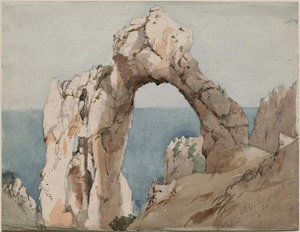 Arched Rock, Capri — Jasper Francis Cropsey