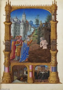 Job Mocked By His Friends — Limbourg Brothers