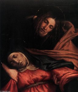 Pietà (detail) — Lorenzo Lotto, High Renaissance