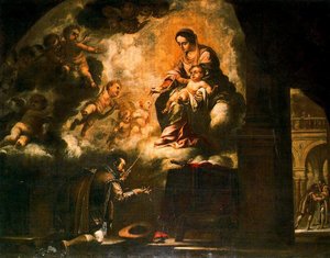 La Aparición De La Virgen A San Ignacio En Pamplona — Juan De Valdés Leal