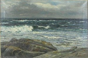 Waves Breaking On A Rocky Coast — Joseph Henderson
