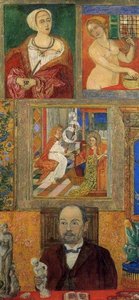 L' Amateur D' Art Ou Portrait De Paul Bueso — James Ensor