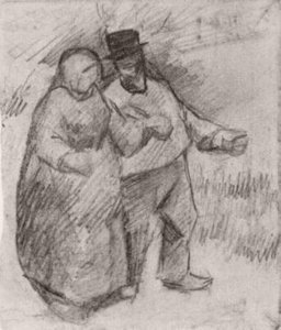 Walking Couple — Vincent Willem Van Gogh