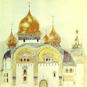 Sketch For A Church In An Old Russian Style — Victor Vasnetsov
