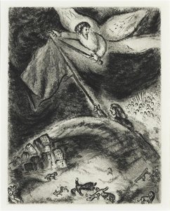 Isaiah's Oracle On The Ruins Of Babylon (isaiah Xiii) — Marc Chagall, Surrealist Expressionism