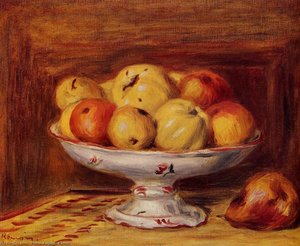 Still Life With Apples And Pears — Pierre-auguste Renoir, Impressionism