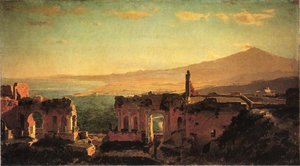 Mt. Aetna From Taormina — William Stanley Haseltine, Hudson River School
