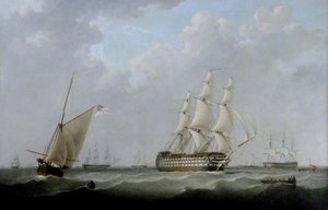 Hms 'britannia' And Units Of The Fleet Off Spithead, Hampshire — John Ward