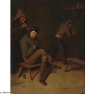 Peasants In An Interior — Pieter Harmansz Verelst