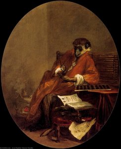 Le Singe Antiquaire — Jean-baptiste-siméon Chardin