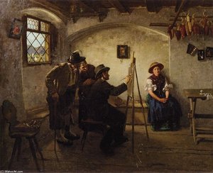 The Portrait Painter In The Country — Albin Egger Lienz