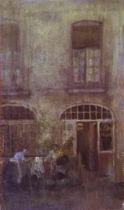 White and Grey, The Hotel Courtyard, Dieppe