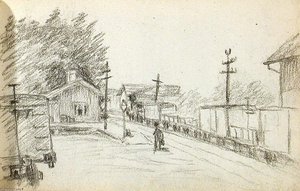 Railroad Station — John Ottis Adams, Realism