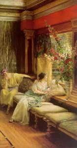 Vain Courtship — Lourens Alma Tadema, Pre-raphaelite