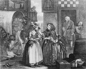A Harlot's Progress, Plate 1 — William Hogarth