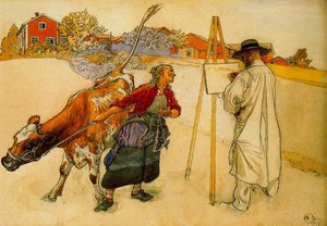 Farmer Woman — Carl Larsson