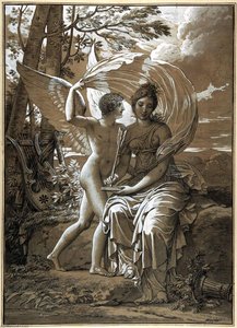 The Muse Erato Writing Verses Inspired By Love — Charles Meynier