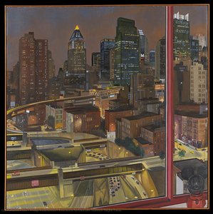 Entrance To Lincoln Tunnel, Night-time — Philip Pearlstein