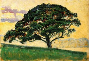 The Pine, St. Tropez (le Pin, Saint Tropez) — Paul Signac
