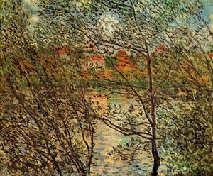 Springtime Through The Branches — Claude Monet, Impressionism