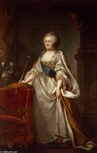 Portrait Of Catherine Ii — Johann Baptist Ii Lampi, Baroque