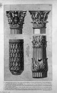 Pieces Of Columns And Capitals — Giovanni Battista Piranesi