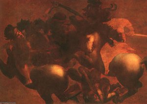 Battle Of Anghiari — Leonardo Da Vinci, High Renaissance