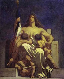 Sketch, La République — Honoré Daumier