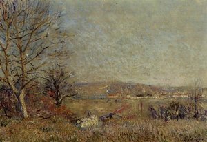The Plain Of Veneux, View Of Sablons — Alfred Sisley