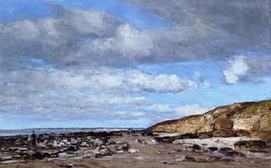 Trouville, Shore And Rocks — Eugène Louis Boudin