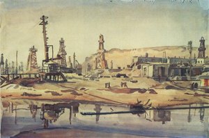 The Baku Oil Fields — Konstantin Fyodorovich Bogaevsky