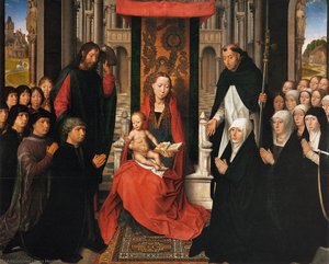 Virgin And Child With Sts James And Dominic — Memling, Hans