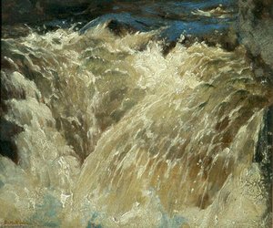 Waterfall In Scotland — Sidney Herbert Sime