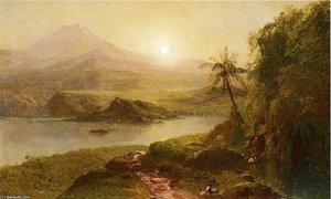 Mountain Landscape — Frederic Edwin Church, Hudson River School