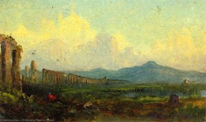 Ruins Of The Roman Aqueduct (also Known As Castles In The Clouds) — Christopher Pearse Cranch